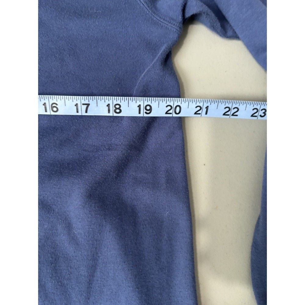 Peruvian Connection Blue Long Sleeve Pima Cotton Shirt Comfy Basic Top Large - Picture 5 of 7